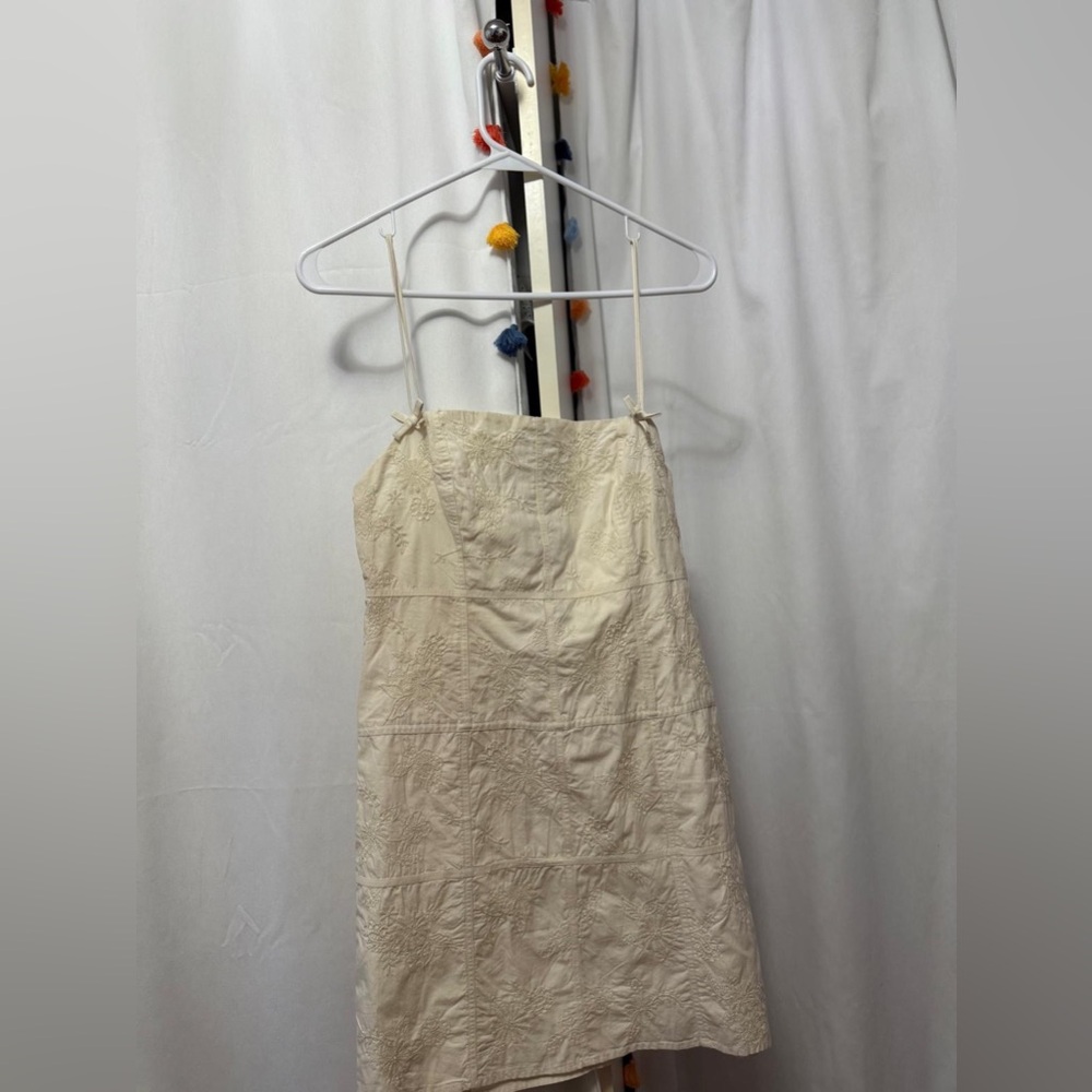 Zara Beige/cream Mini Dress